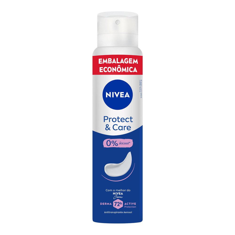 Desodorante Aerossol Protect & Care Nivea 200ml Embalagem Econômica