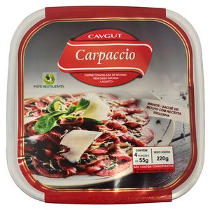 Carpaccio Bovino Cavgut Fatiado 220g