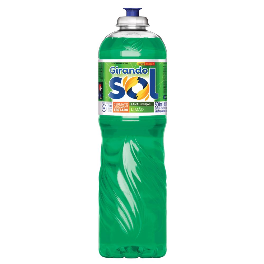 Detergente Líquido Limão Girando Sol 500ml