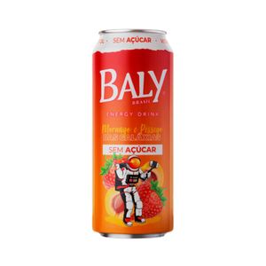 Energético Baly Morango com Pêssego Sem Açúcar 473ml