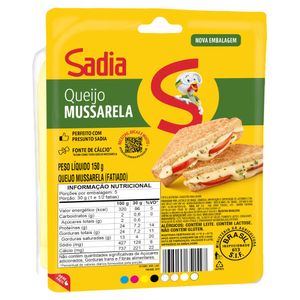 Queijo Mussarela Fatiado Sadia 150g