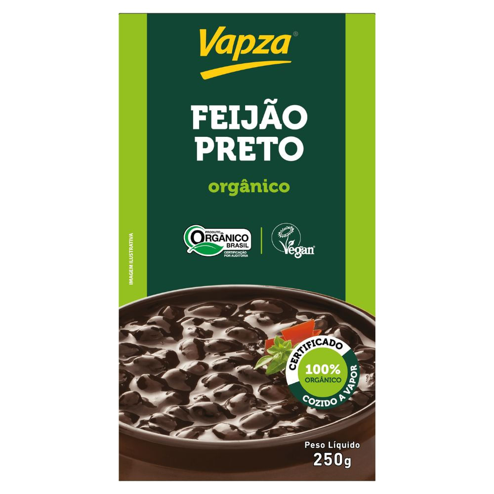 Feijão Preto Orgânico Vapza 250g