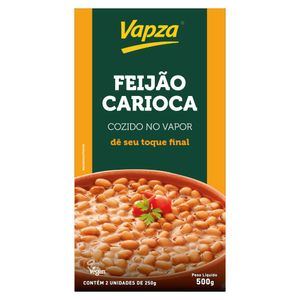 Feijão Carioca Cozido no Vapor Vapza 500g