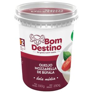 Queijo Mussarela de Búfala Bola Média Bom Destino 250g