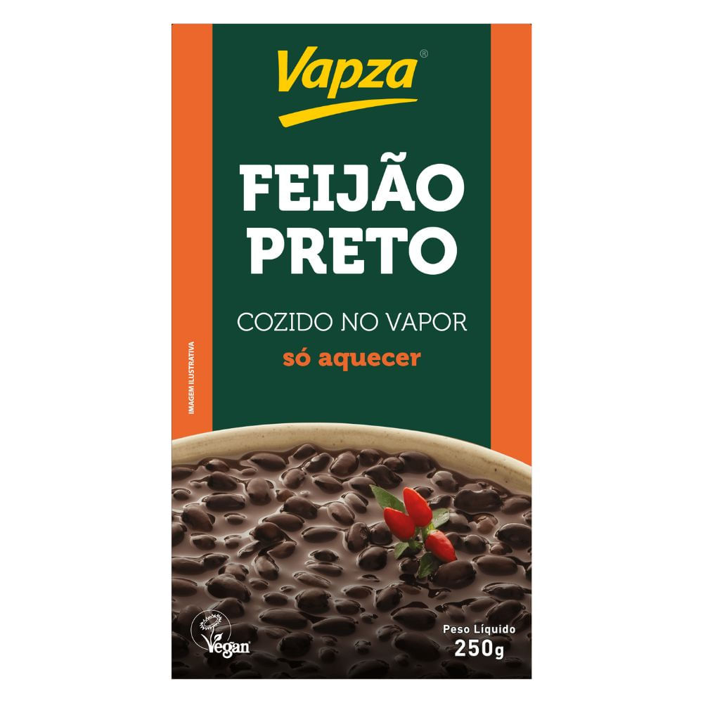 Feijão Preto Só Aquecer Vapza 250g