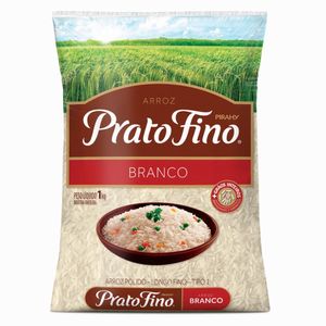 Arroz Agulhinha Branco Prato Fino 1kg