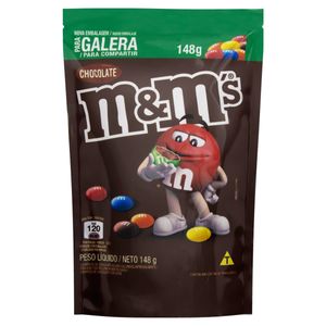 Confeito de Chocolate ao Leite M&M's Sachê 148g