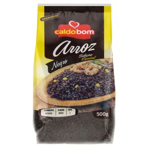 Arroz Negro Tipo 1 Caldo Bom Pacote 500g