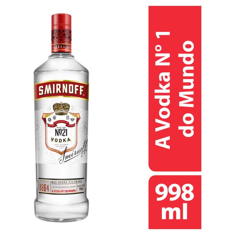 Vodka Smirnoff Destilada 998ml: Sabor Puro e Premiado - Festval