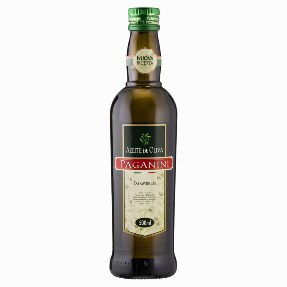 Azeite de Oliva Extra Virgem Italiano Paganini Vidro 500ml