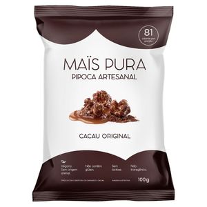 Pipoca Pronta Cacau Original Maïs Pura Pacote 100g