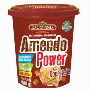 Pasta de Amendoim Amendo Power sabor Doce de Leite DaColônia 450g