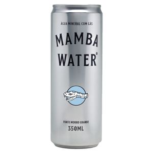 Água Mineral com Gás Mamba Water Lata 350ml