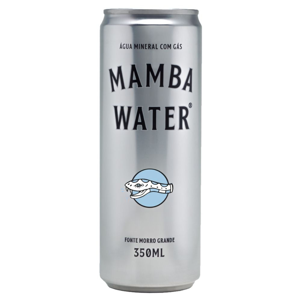 Água Mineral com Gás Mamba Water Lata 350ml
