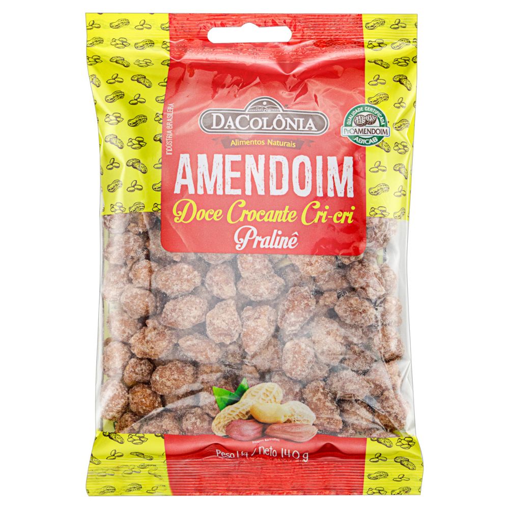 Amendoim Cri-Cri Pralinê DaColônia Pacote 140g