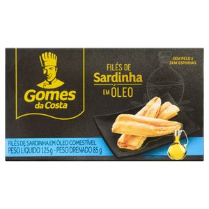 Filé de Sardinha com Óleo Gomes da Costa Caixa 85g