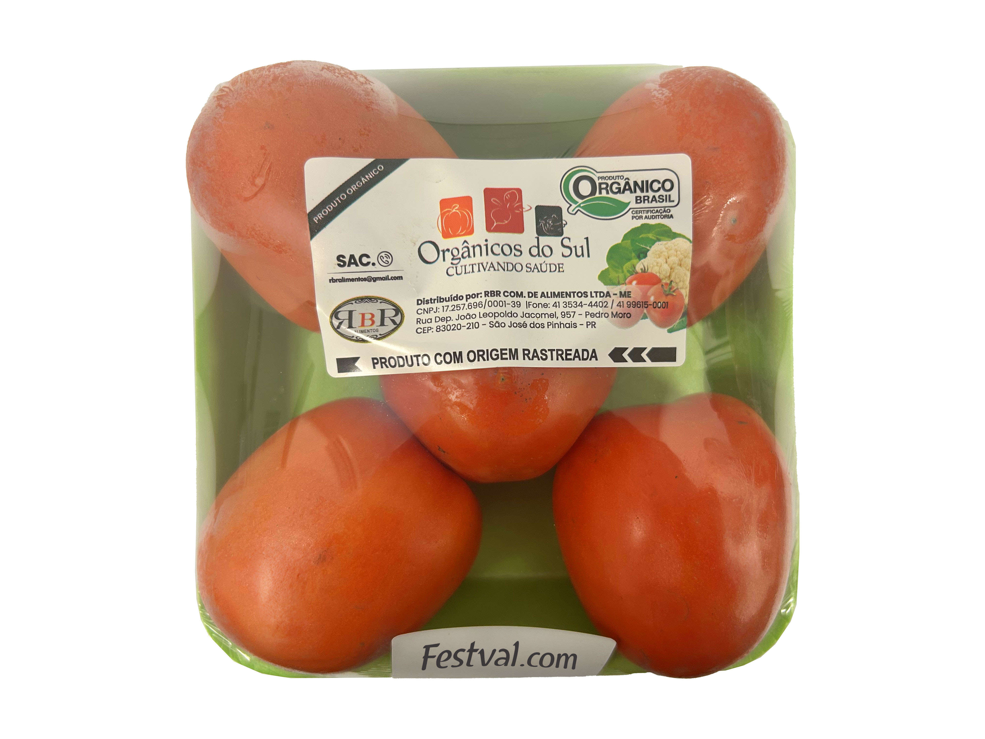 Tomate Italiano Orgânicos do Sul Bandeja 500g