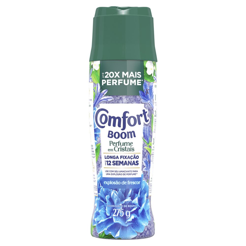 Odorizante de Roupas Explosão de Frescor Comfort Boom Frasco 275g