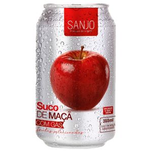Suco de Maçã Gaseificado Sem Açúcar Sanjo 350ml