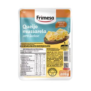 Queijo Mussarela Zero Lactose Light Frimesa 200g
