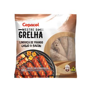Linguiça de Frango com Queijo e Bacon Congelada 600g