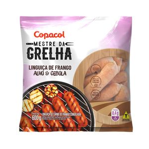 Linguiça de Frango Sabor Alho e Cebola Congelada Copacol 600g