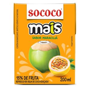Água de Coco SóCoco Maracujá