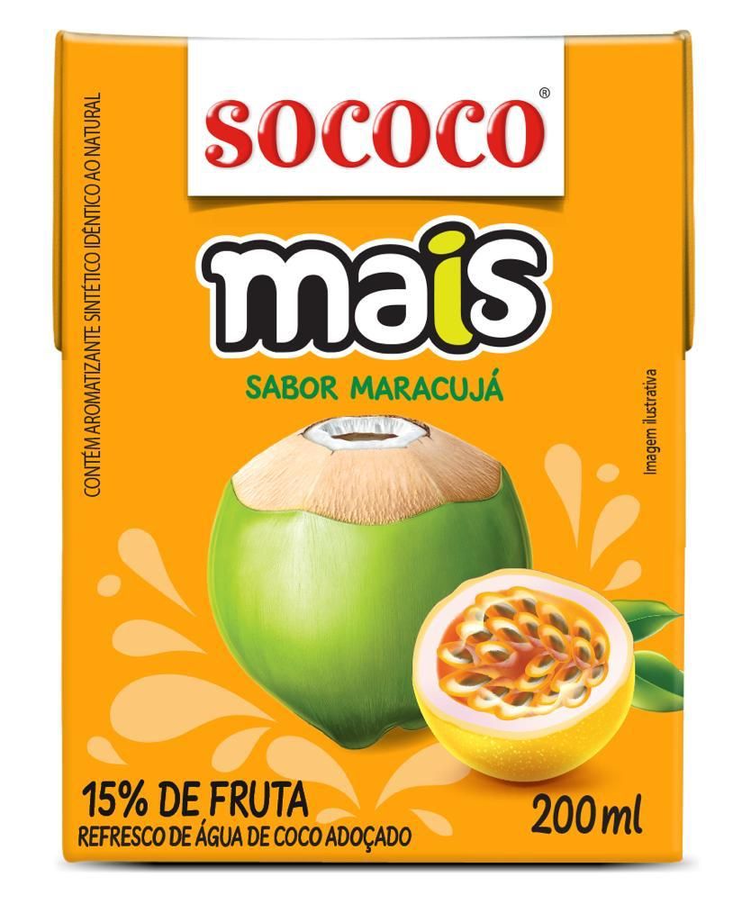 Água de Coco SóCoco Maracujá