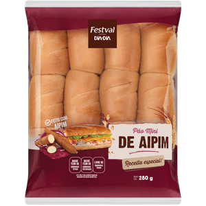 Mini Pão de Aipim Festval 280g