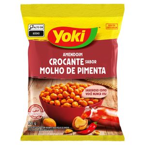 Amendoim Crocante Molho de Pimenta Yoki Pacote 150g