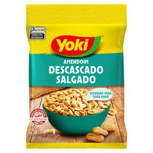 Amendoim Torrado Salgado sem Casca Yoki Pacote 150g