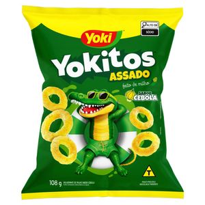 Salgadinho de Milho Anel Cebola Yoki Yokitos Pacote 108g