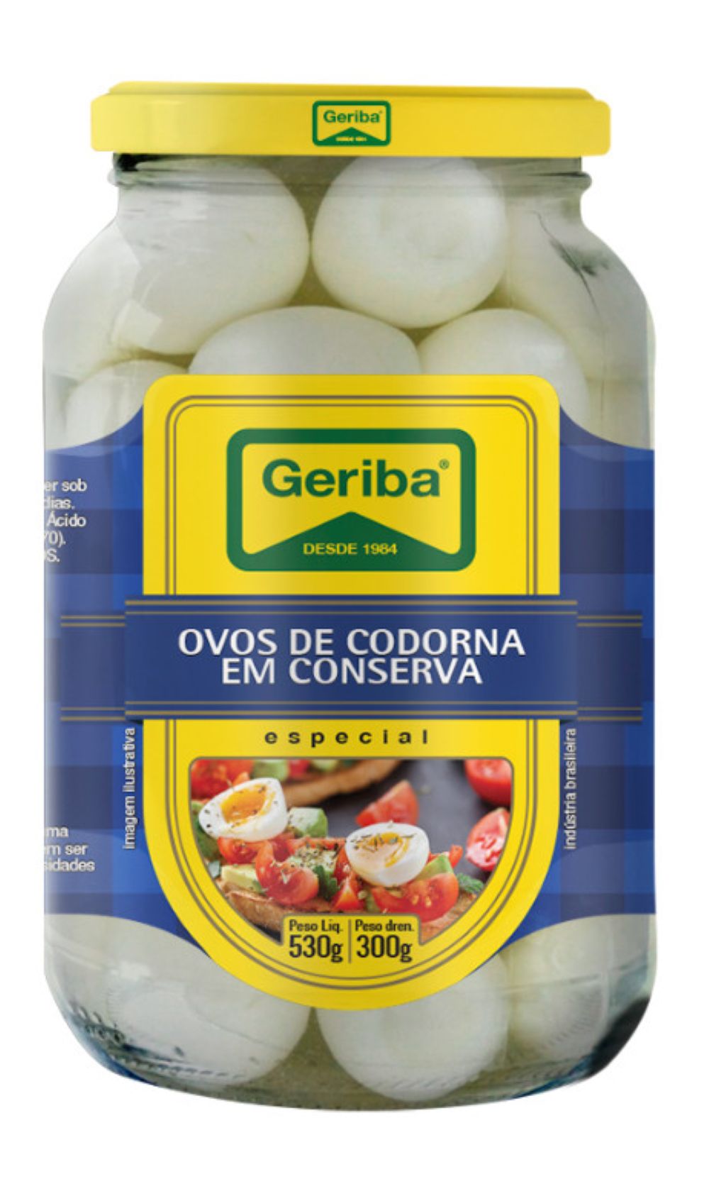 Ovos de Codorna em Conserva Geriba 300g
