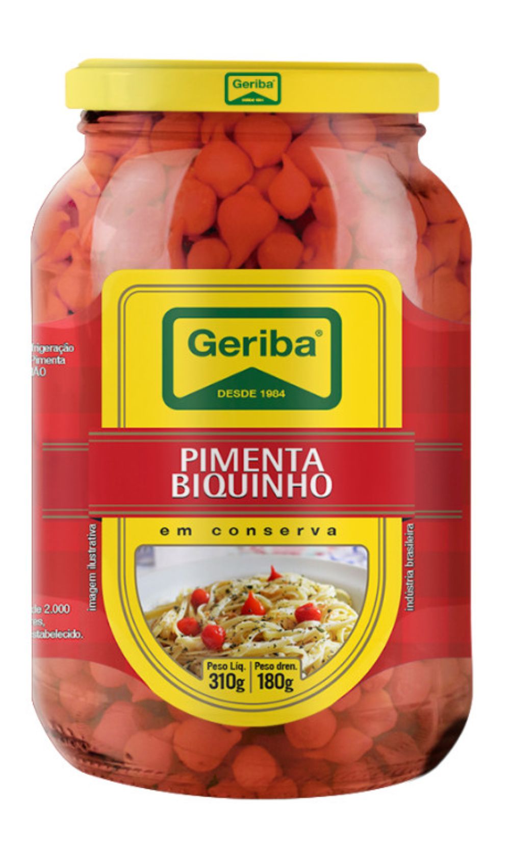 Pimenta Biquinho em Conserva Geriba 180g