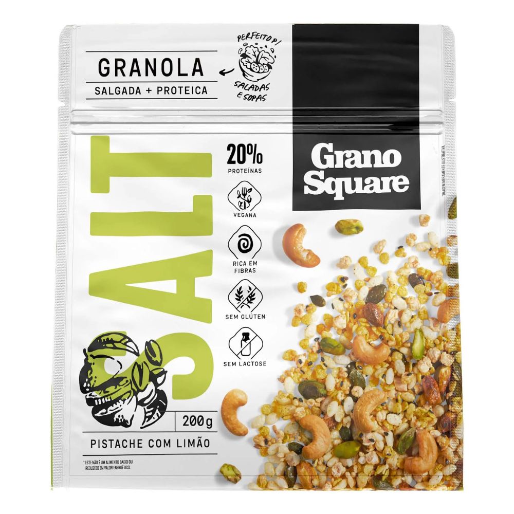Granola GranoSquare SALT Pistache com Limão 200g