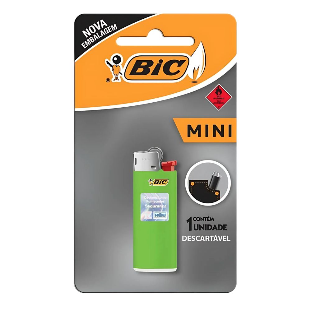 Isqueiro Mini Sm/Blister Bic
