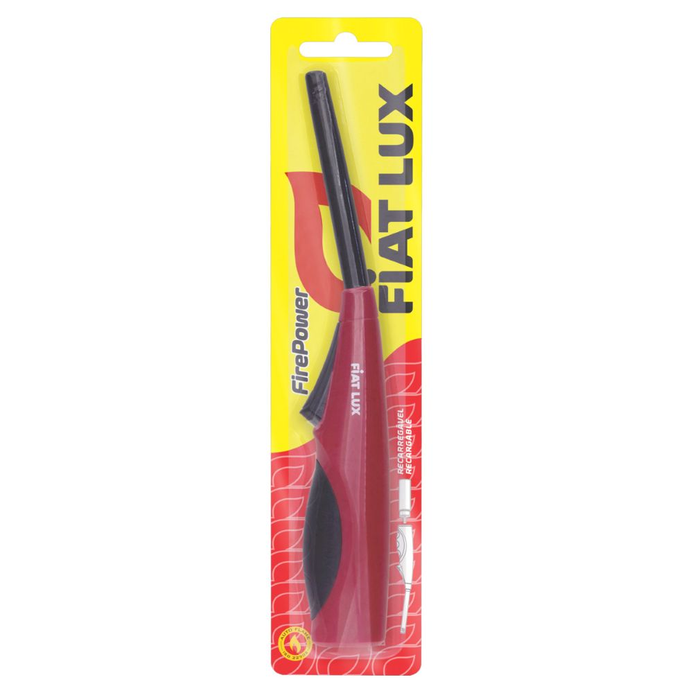 Acendedor Recarregável Vermelho FirePower Fiat Lux  Unidade