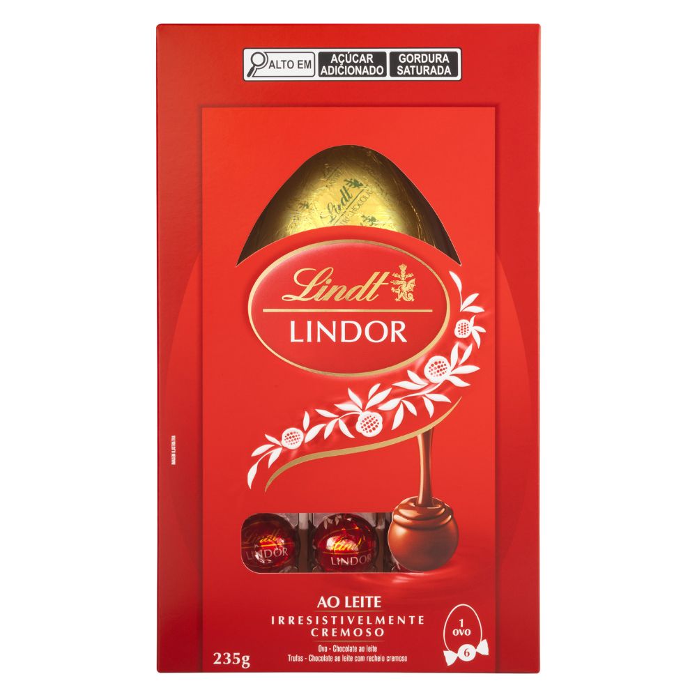 Ovo de Páscoa Lindt Lindor Chocolate ao Leite 235g