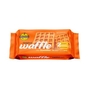 Waffle Congelado Baunilha sem Glúten Mineirinho Pacote 260g 8 Unidades