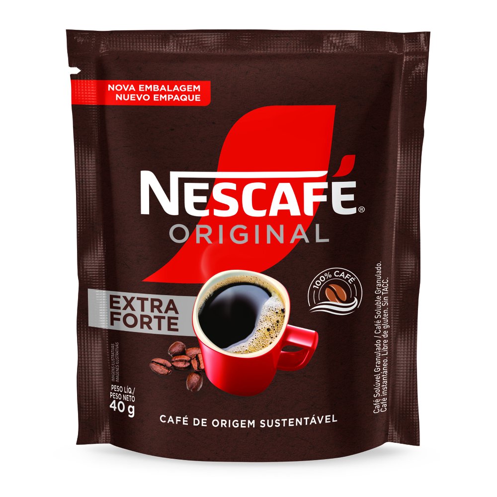 Café Solúvel Nescafé Original Extra Forte Sachê 40g