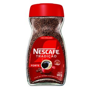 Café Solúvel Granulado Forte Nescafé Tradição Vidro 160g