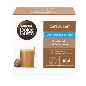 Café Em Cápsula Nescafé Dolcegusto Cafe Au Lait Descafeinado 10 Cápsulas 100g