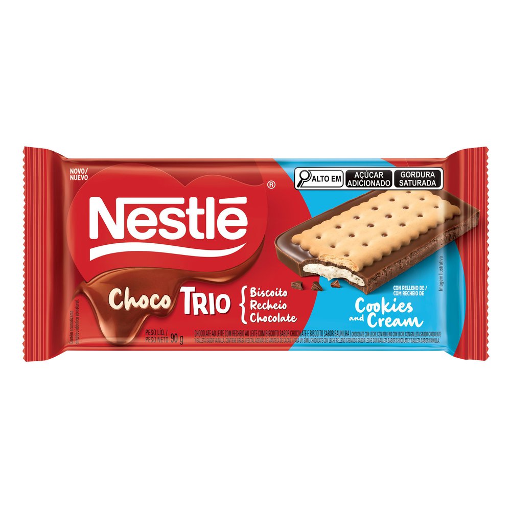Chocotrio Nestlé Cookies & Cream 90g