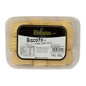Biscoito de Fubá com Coco Bolano Chocolateria 170g