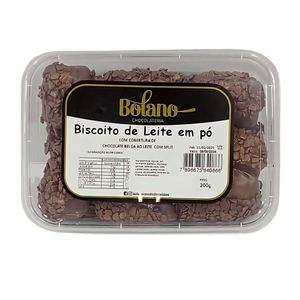 Biscoito de Leite em Pó com Cobertura de Chocolate Belga Ao Leite Bolano Chocolateria 200g