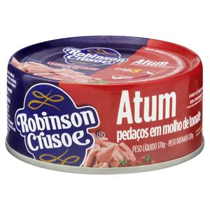 Atum em Pedaços ao Molho de Tomate Robinson Crusoe Lata 120g