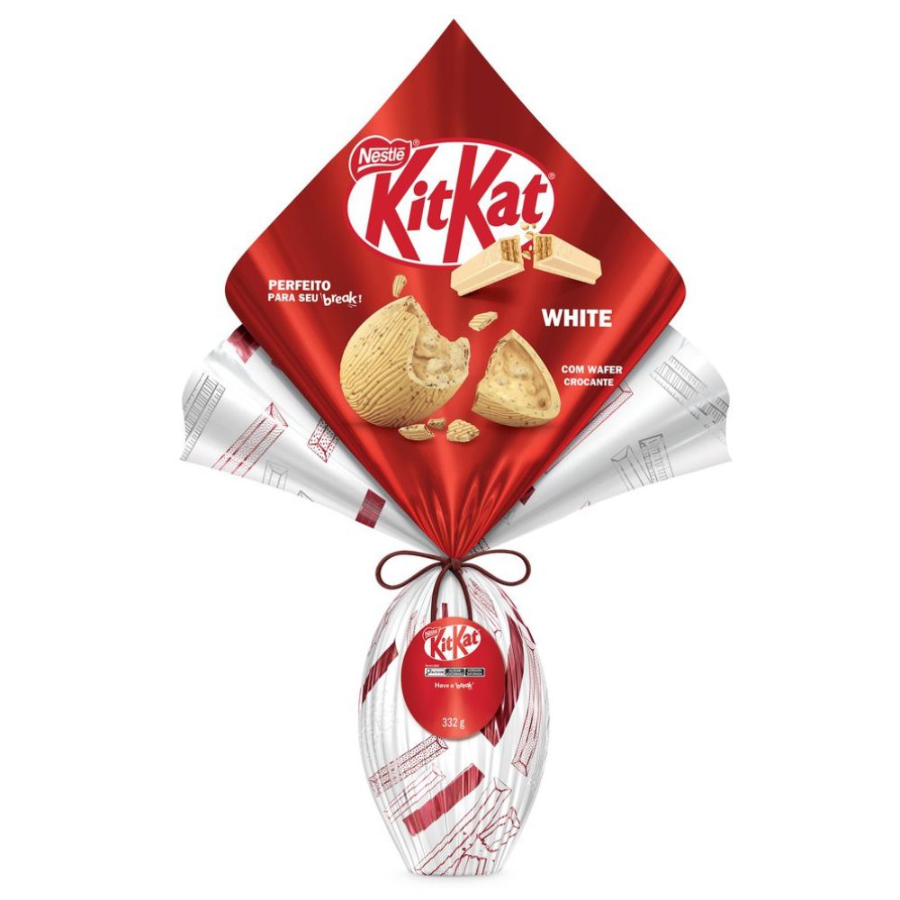 Ovo de Páscoa Kit Kat White 332g