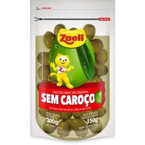 Azeitona Verde Sem Caroço Pouch Zaeli 150g