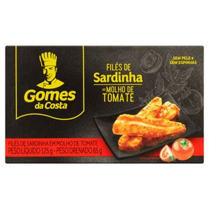 Filé de Sardinha ao Molho de Tomate Gomes da Costa Caixa 85g