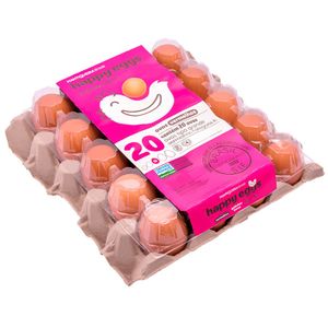 Ovos Vermelhos Happy Eggs Galinhas Livres Mantiqueira com 20 unidades